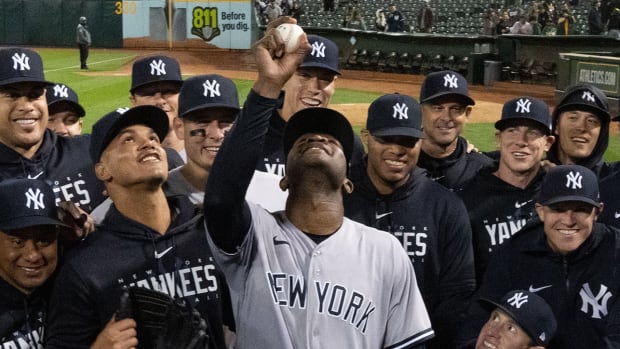 Yankees’ Domingo German throws perfect game vs. A’s.